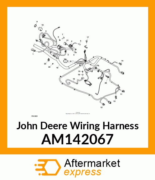 WIRING HARNESS, HARNESS AM142067