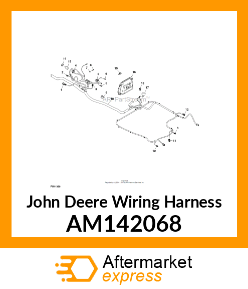 WIRING HARNESS, HARNESS 825I 4 PASS AM142068