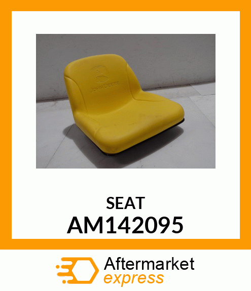 SEAT W/ LOGO ASSY COMPLETE, 15" AM142095