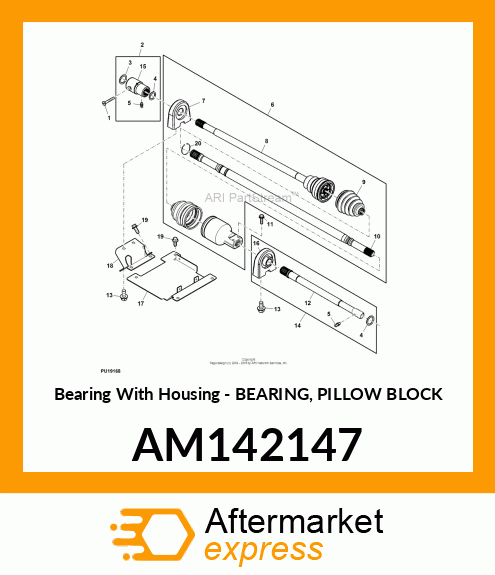 Bearing With Housing AM142147