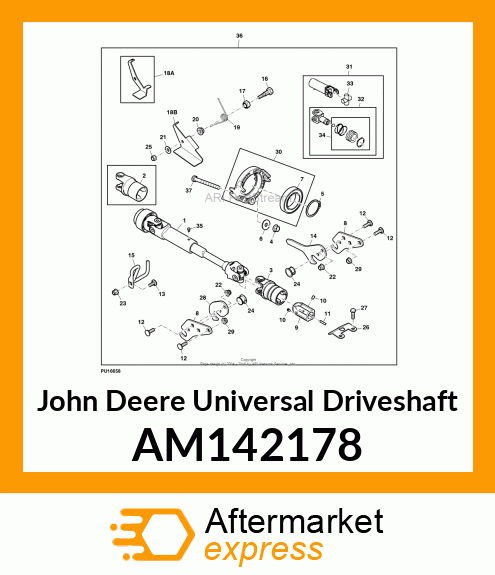 UNIVERSAL DRIVESHAFT, DRIVESHAFT, X AM142178