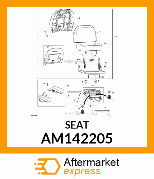 SEAT, SEAT, DELUXE AM142205