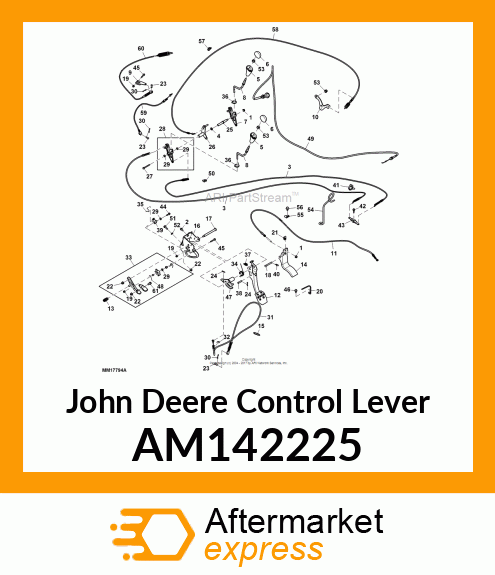 LEVER, CONTROL AM142225