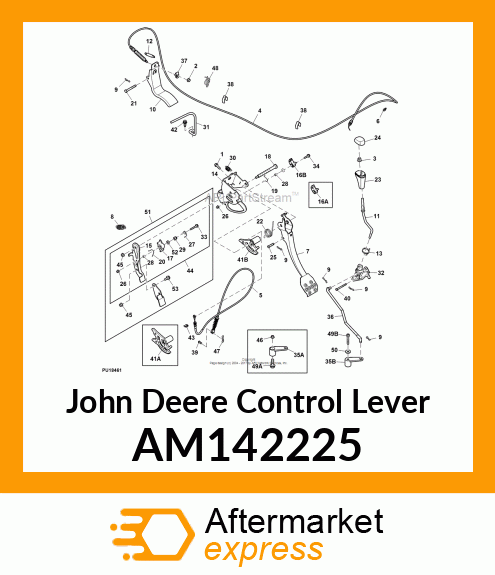 LEVER, CONTROL AM142225