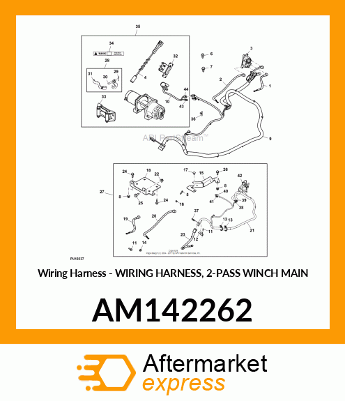 Wiring Harness - WIRING HARNESS, 2-PASS WINCH MAIN AM142262