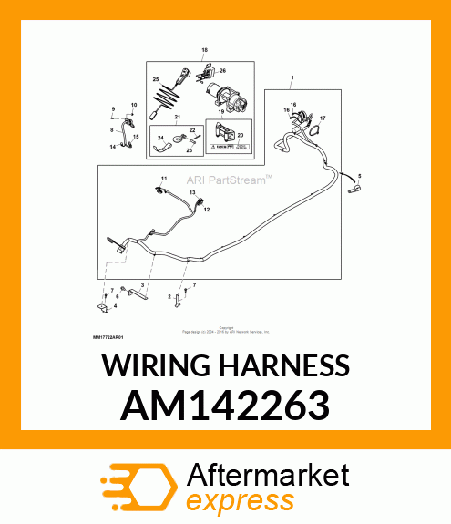 WIRING HARNESS, WINCH DISCONNECT AM142263