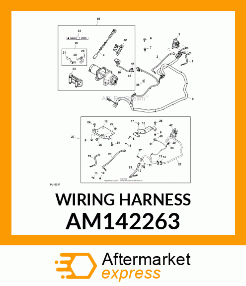 WIRING HARNESS, WINCH DISCONNECT AM142263