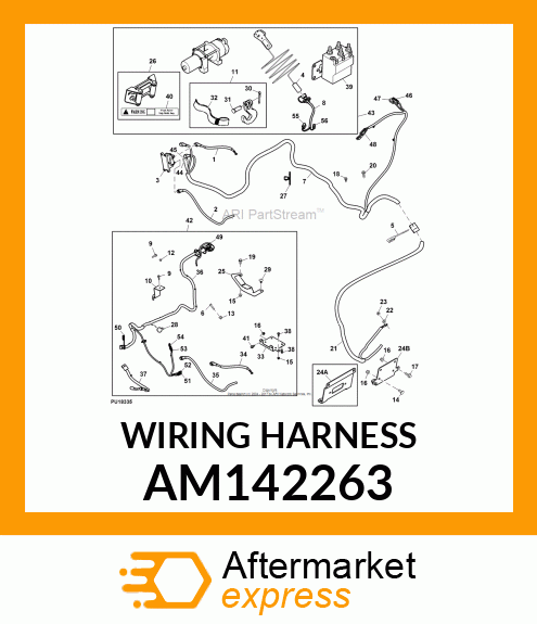 WIRING HARNESS, WINCH DISCONNECT AM142263