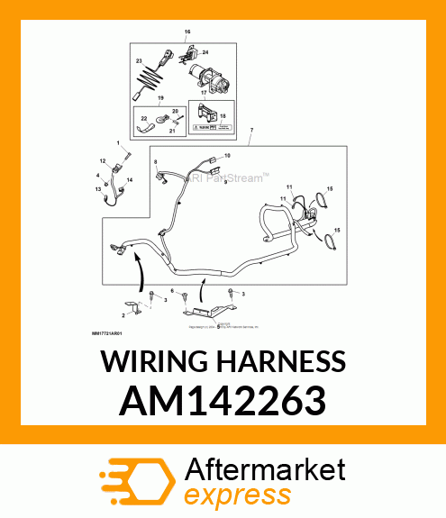 WIRING HARNESS, WINCH DISCONNECT AM142263