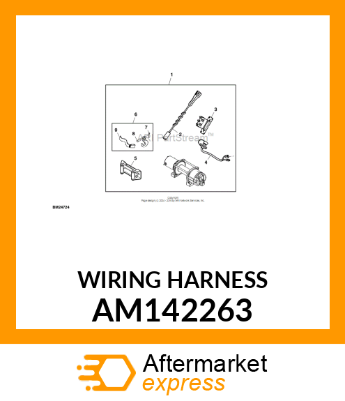 WIRING HARNESS, WINCH DISCONNECT AM142263