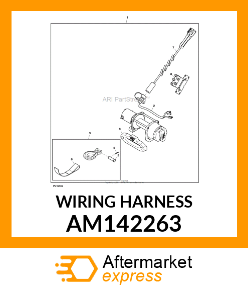 WIRING HARNESS, WINCH DISCONNECT AM142263