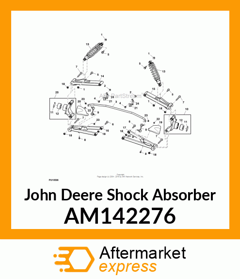 SHOCK ABSORBER W/SPRING, REAR AM142276