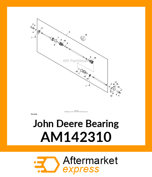 BEARING, PILLOW BLOCK, ISOLATED AM142310