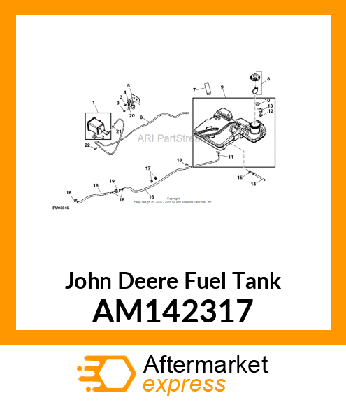 TANK, X3 COEX FUEL ASM AM142317