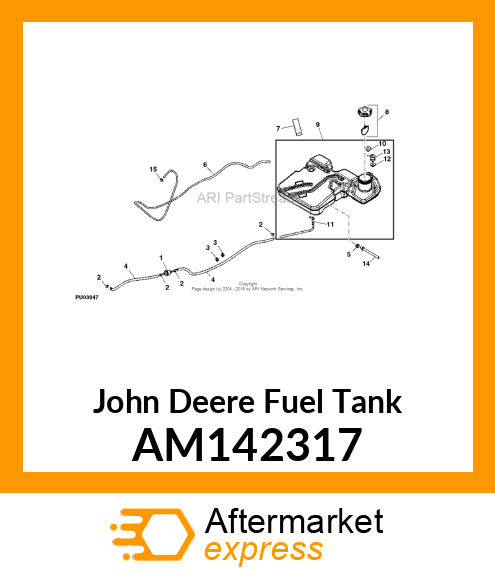 TANK, X3 COEX FUEL ASM AM142317