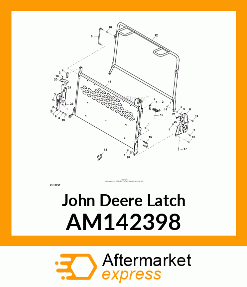 LATCH ASSEMBLY, FINGER TRIGGER AM142398