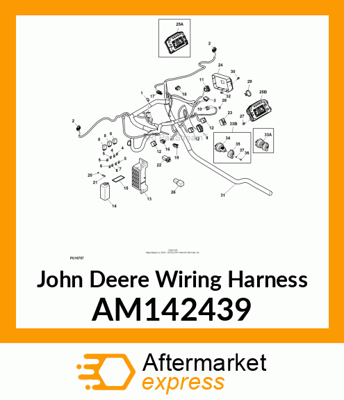 WIRING HARNESS, HARNESS, VEHICLE 85 AM142439