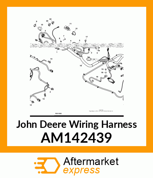 WIRING HARNESS, HARNESS, VEHICLE 85 AM142439