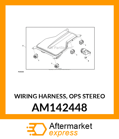 WIRING HARNESS, OPS STEREO AM142448