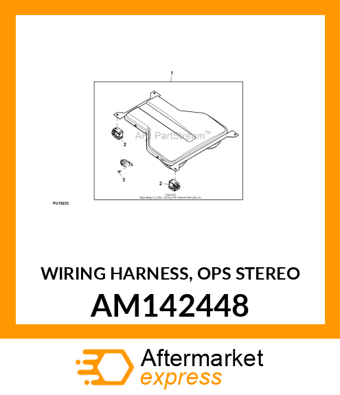 WIRING HARNESS, OPS STEREO AM142448