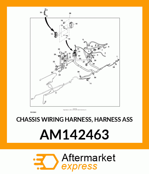 CHASSIS WIRING HARNESS, HARNESS ASS AM142463