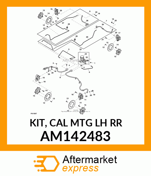 KIT, CAL MTG LH RR AM142483