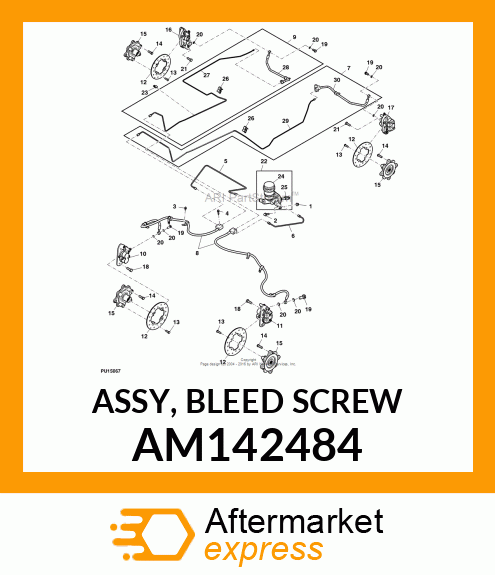 ASSY, BLEED SCREW AM142484