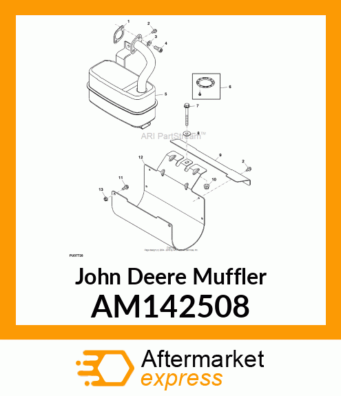 MUFFLER,SINGLE_BS_WELDED AM142508