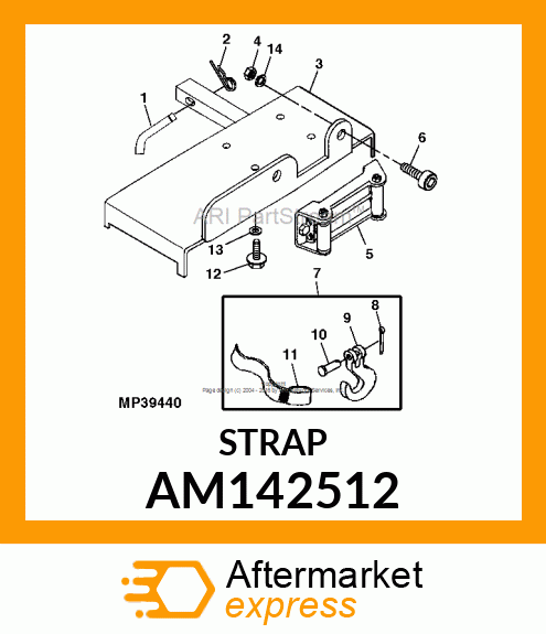 ASSEMBLY, HOOK STRAP AM142512