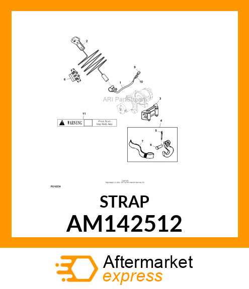 ASSEMBLY, HOOK STRAP AM142512