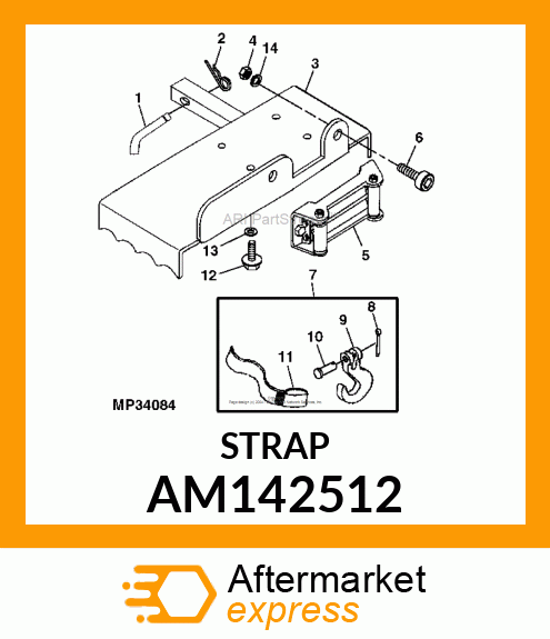 ASSEMBLY, HOOK STRAP AM142512