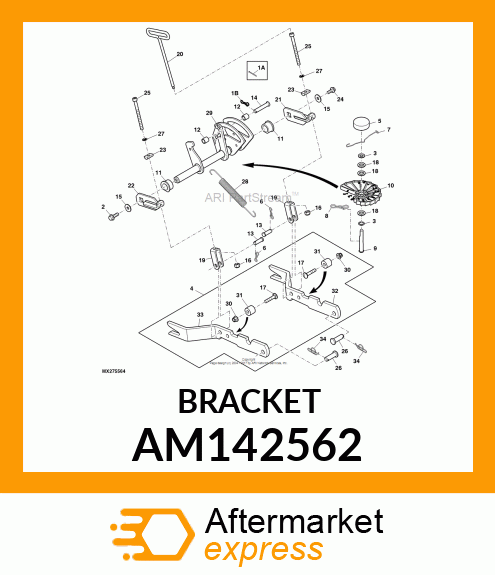 LIFT ARM, ARM LIFT ARM X700 LH AM142562