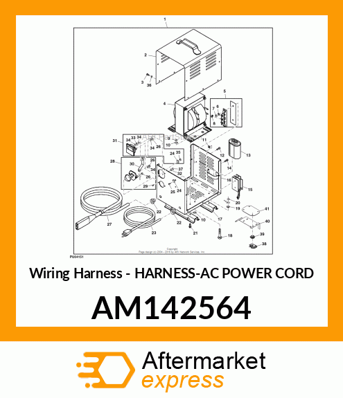 Wiring Harness - HARNESS-AC POWER CORD AM142564