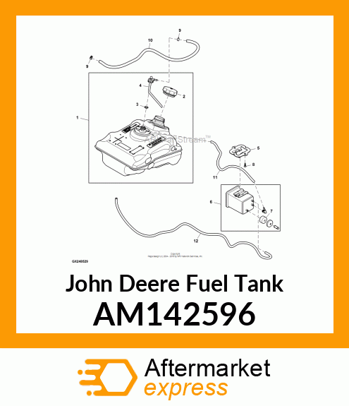 FUEL TANK, FUEL TANK EPA COMPLIANT AM142596