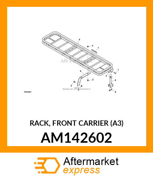 RACK, FRONT CARRIER (A3) AM142602