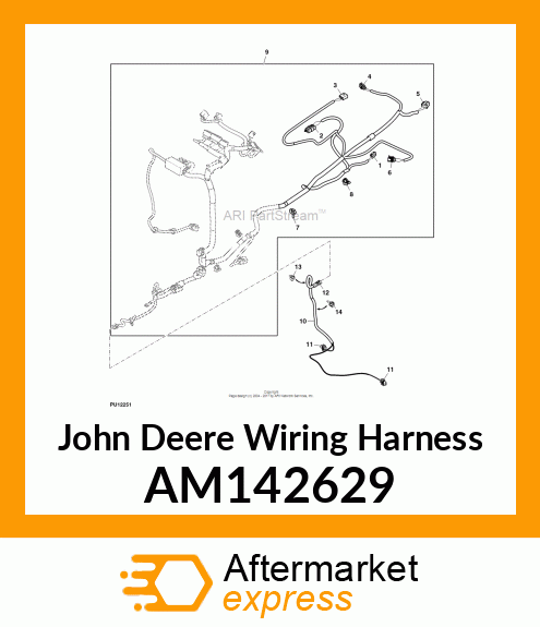 HARNESS, PTO SHORTING AM142629