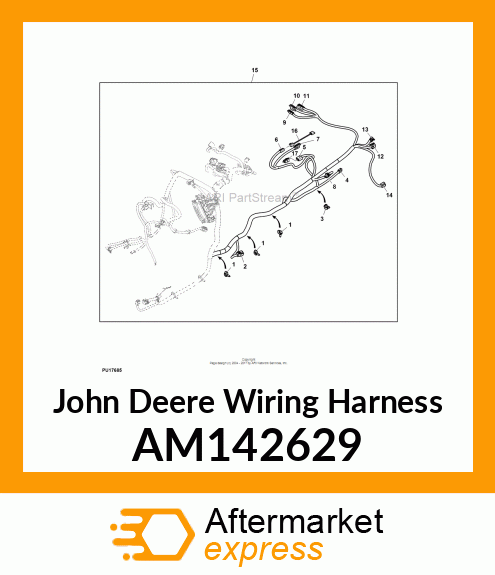 HARNESS, PTO SHORTING AM142629