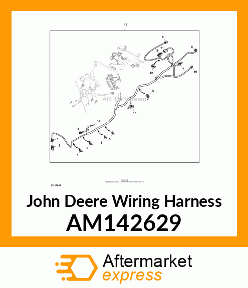 HARNESS, PTO SHORTING AM142629