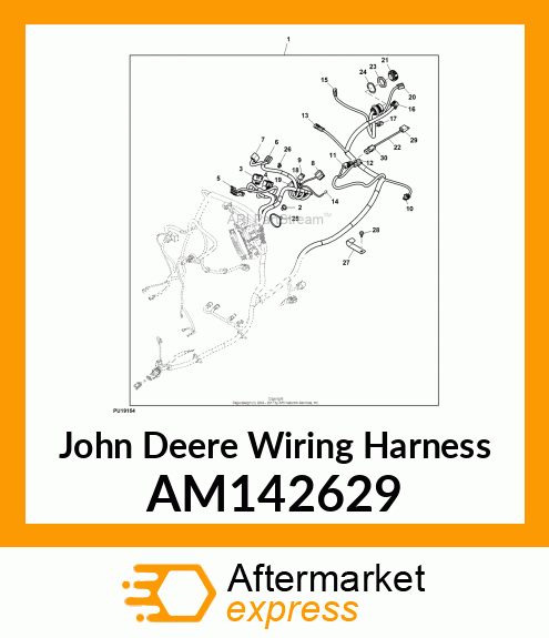 HARNESS, PTO SHORTING AM142629