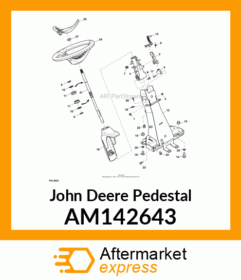 PEDESTAL, PEDESTAL STEERING COLUMN AM142643