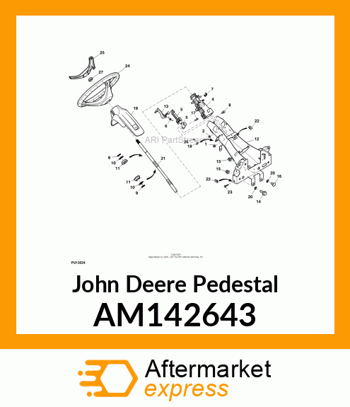 PEDESTAL, PEDESTAL STEERING COLUMN AM142643