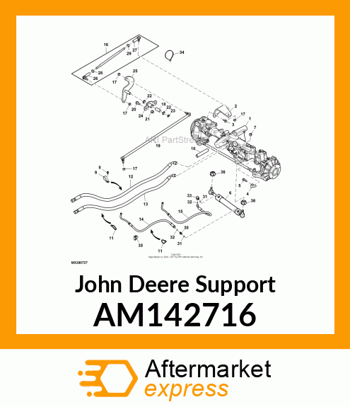 SUPPORT, MID PIVOT AM142716