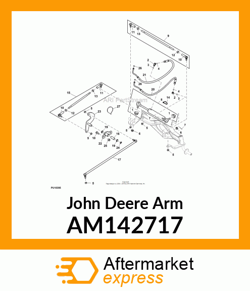 ARM, 4WS MID PIVOT AM142717