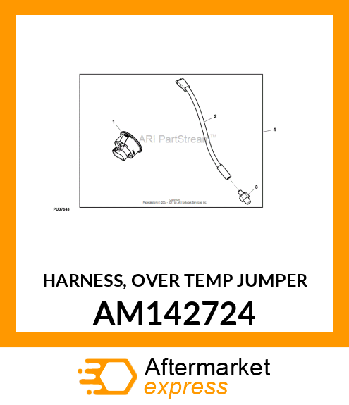 HARNESS, OVER TEMP JUMPER AM142724