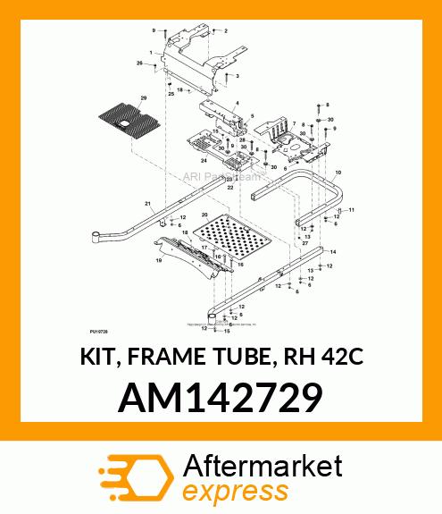 KIT, FRAME TUBE, RH 42C AM142729