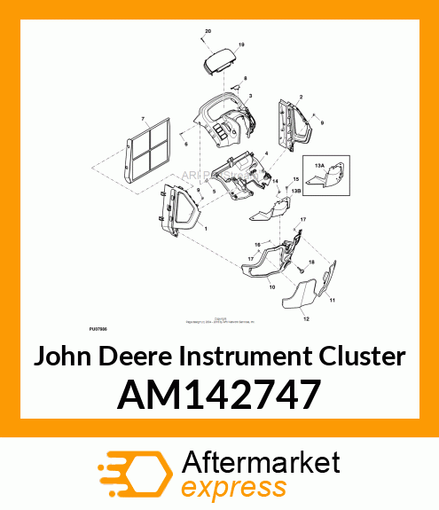 CLUSTER, INSTRUMENT, DOMESTIC AM142747
