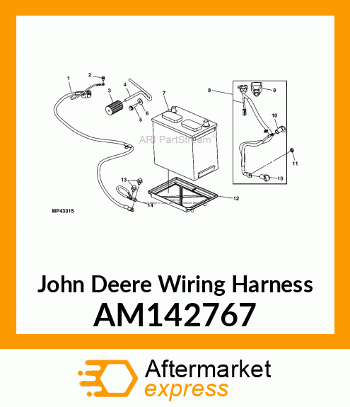 HARNESS, BATT GRND (825,855,HPXD) AM142767