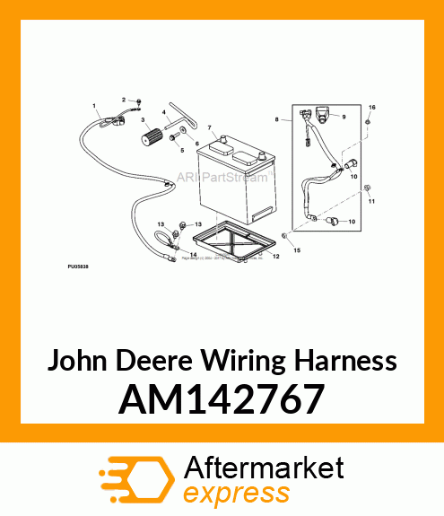 HARNESS, BATT GRND (825,855,HPXD) AM142767