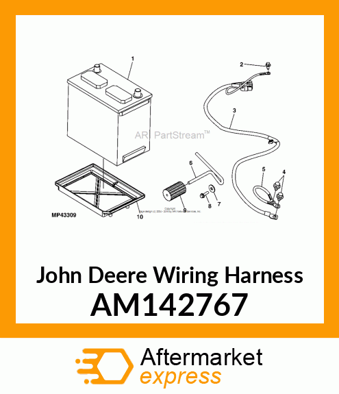 HARNESS, BATT GRND (825,855,HPXD) AM142767