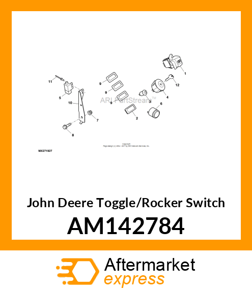 SWITCH, ROCKER, OFF AM142784